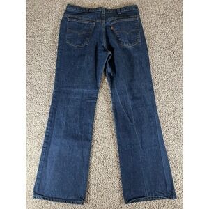 VTG Levis 517 Jeans Orange Tab Mens 34x30 Bootcut USA Made Dark Blue Denim‎